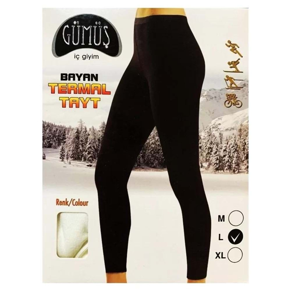 GÜMÜŞ 4058 BAYAN THERMAL TAYT - SİYAH - M